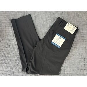 J.M. Haggar 4-Way Stretch Dress Pant Straight Fit HD70660, Black, 30x30